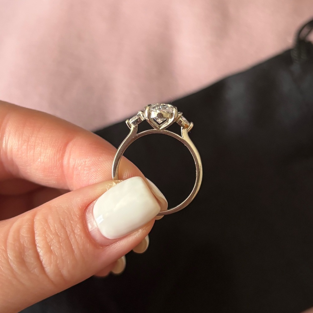 Three Stone Diamond Simulated Ring - image 2